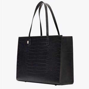 The work tote in Black Croc